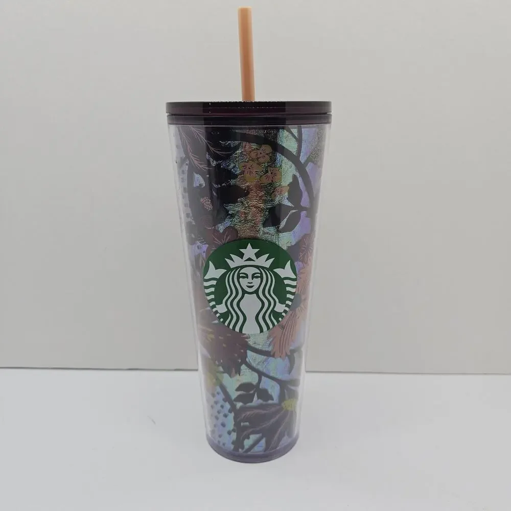 Starbucks Fall 2021 Release Floral Foil Venti Tumbler